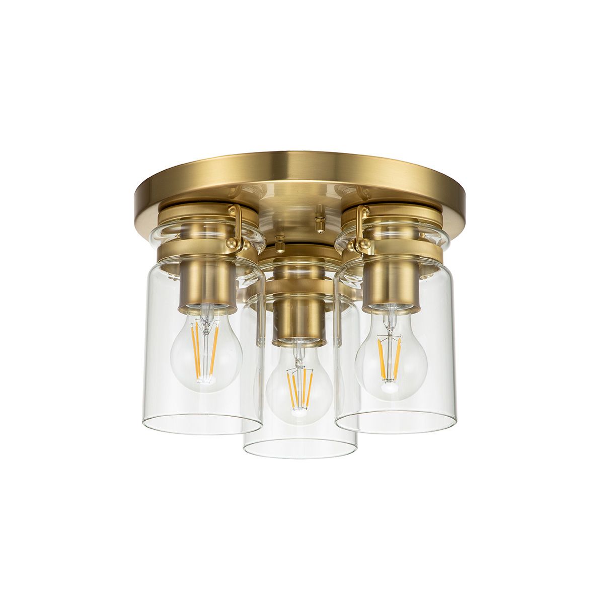 Kichler Ceiling Flush from the Brinley range. Brinley 3 Light Flush – SKU KL-BRINLEY-F-BB