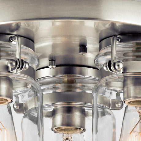 Kichler Ceiling Flush from the Brinley range. Brinley 3 Light Flush Product Code = KL-BRINLEY-F-NI