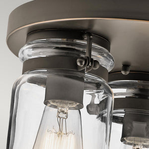 Kichler Ceiling Flush from the Brinley range. Brinley 3 Light Flush Product Code = KL-BRINLEY-F-OZ