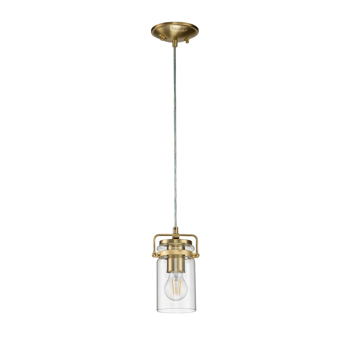Kichler Pendant from the Brinley range. Brinley 1 Light Mini Pendant Product Code = KL-BRINLEY-MP-BB