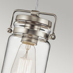 Kichler Pendant from the Brinley range. Brinley 1 Light Mini Pendant – SKU KL-BRINLEY-MP-NI