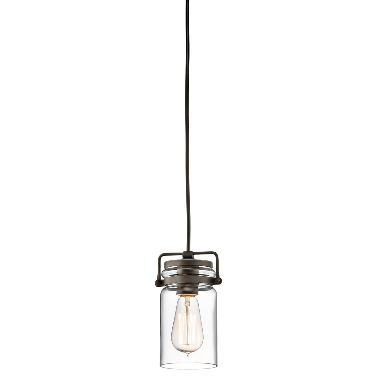 Kichler Pendant from the Brinley range. Brinley 1 Light Mini Pendant Product Code = KL-BRINLEY-MP-OZ