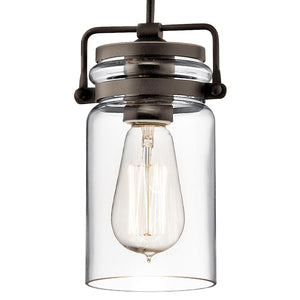 Kichler Pendant from the Brinley range. Brinley 1 Light Mini Pendant Product Code = KL-BRINLEY-MP-OZ