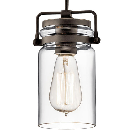 Kichler Pendant from the Brinley range. Brinley 1 Light Mini Pendant Product Code = KL-BRINLEY-MP-OZ