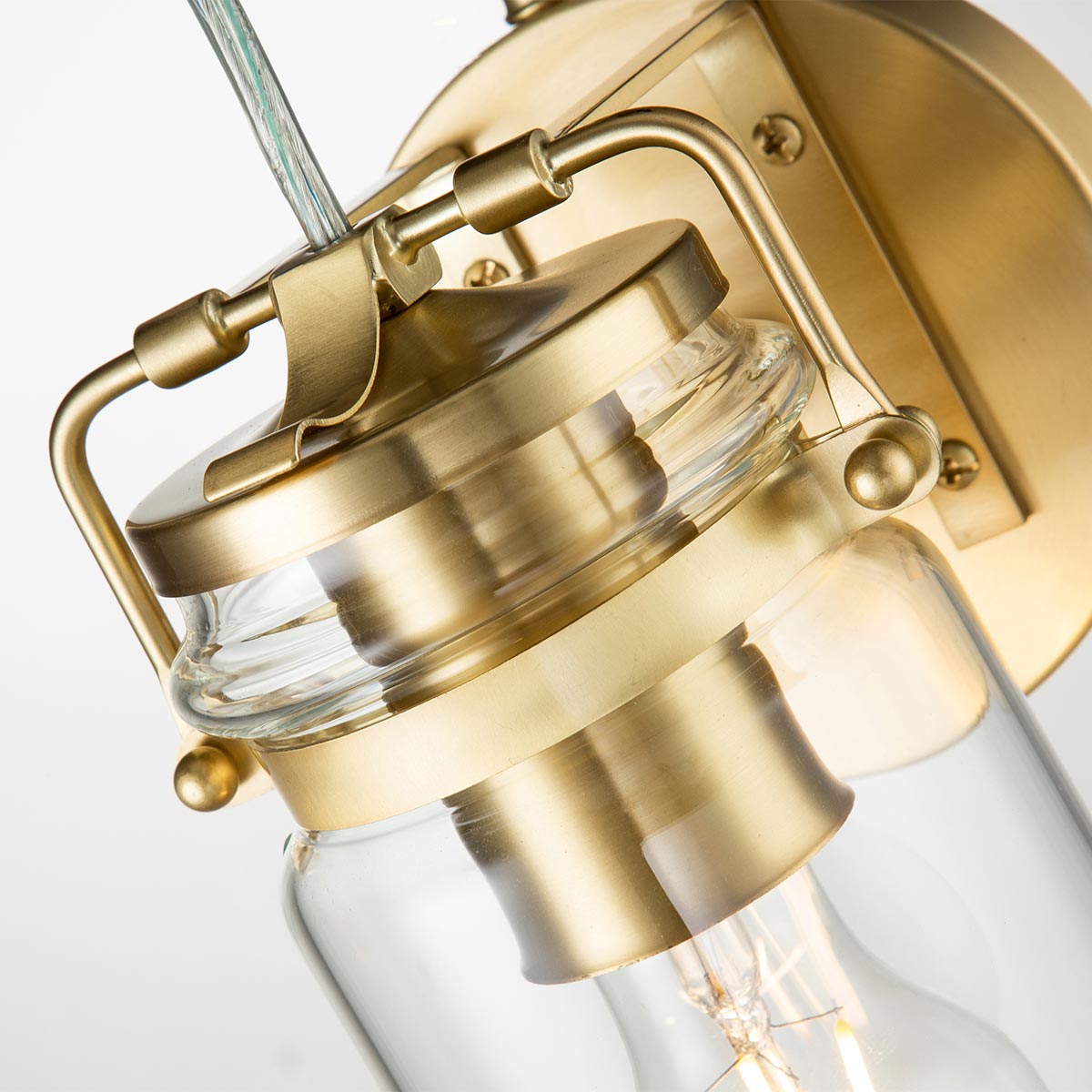 Kichler Wall Light from the Brinley range. Brinley 1 Light Wall Light Product Code = KL-BRINLEY1-BB