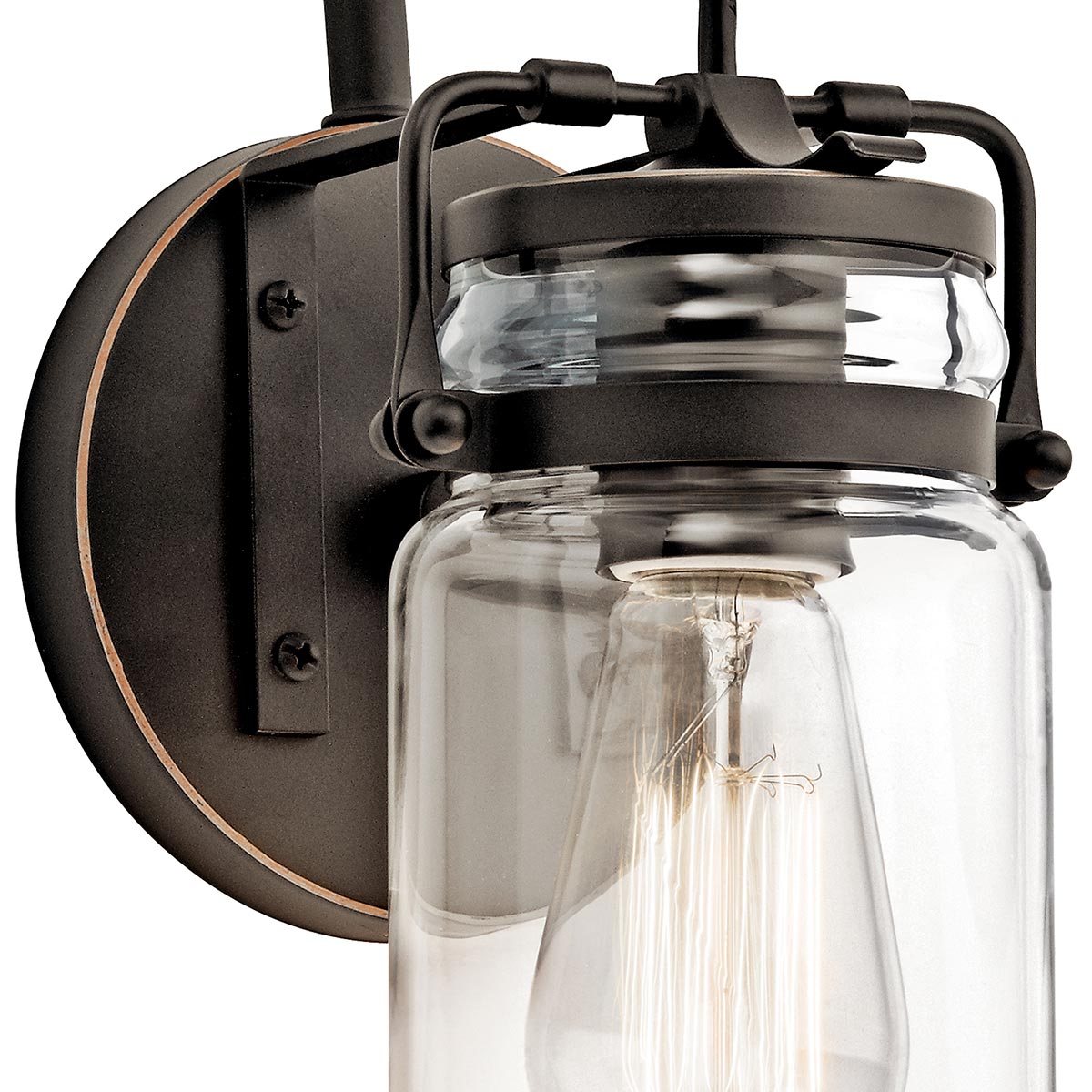 Kichler Wall Light from the Brinley range. Brinley 1 Light Wall Light Product Code = KL-BRINLEY1-OZ