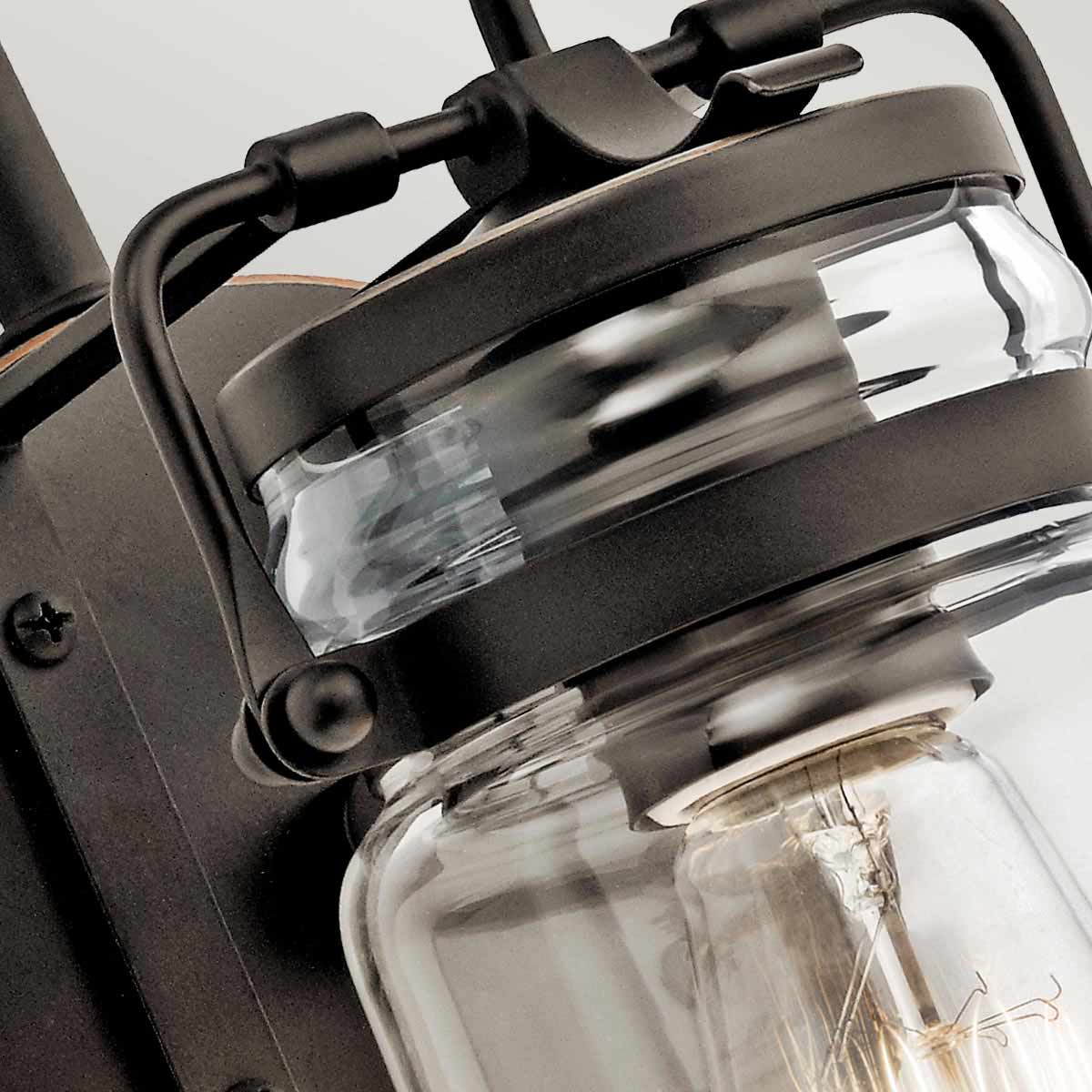 Kichler Wall Light from the Brinley range. Brinley 1 Light Wall Light Product Code = KL-BRINLEY1-OZ