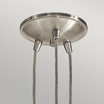 Kichler Pendant from the Brinley range. Brinley 3 Light Pendant  Product Code = KL-BRINLEY3-NI