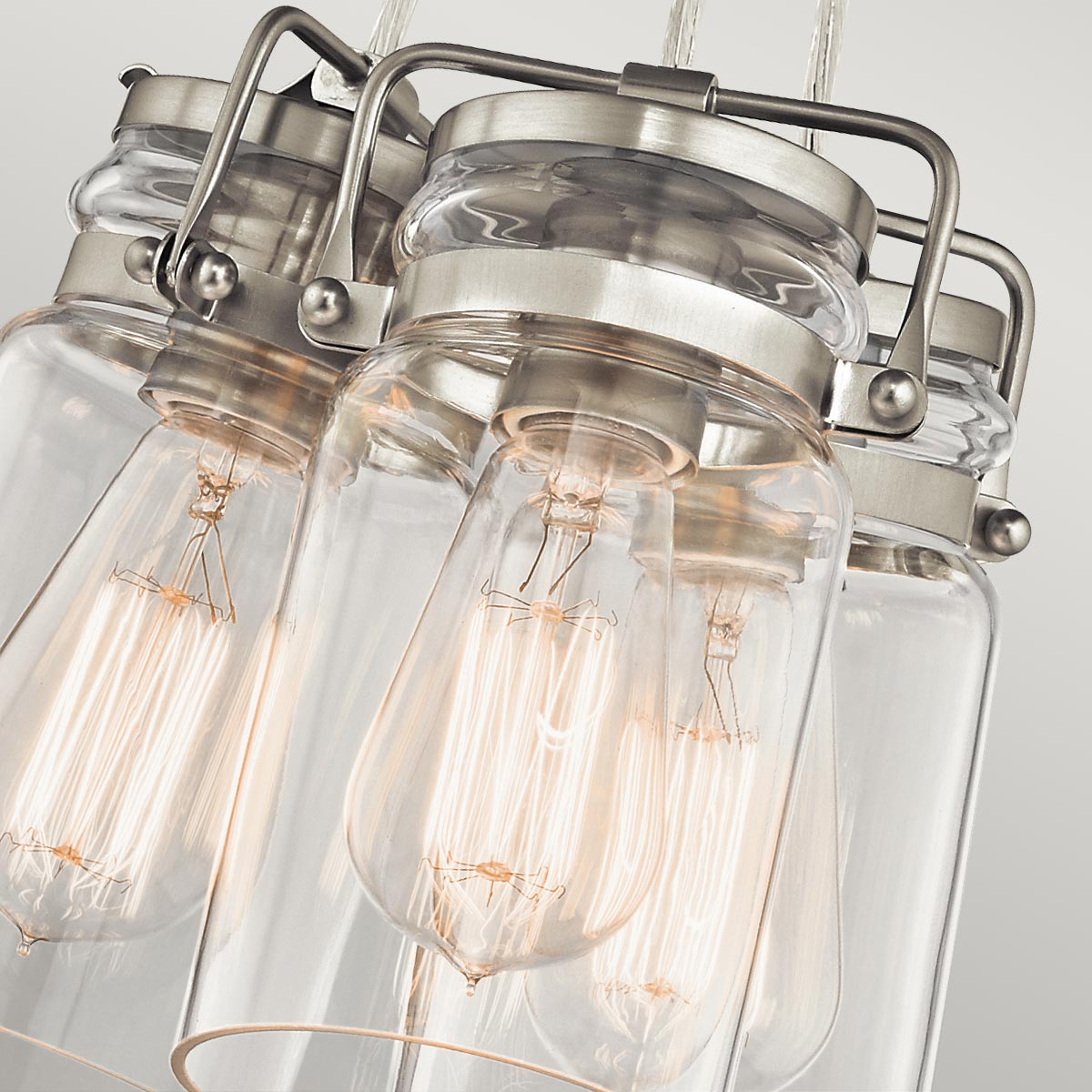 Kichler Pendant from the Brinley range. Brinley 3 Light Pendant  Product Code = KL-BRINLEY3-NI