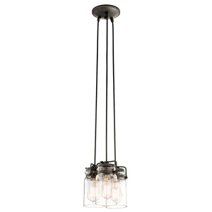 Kichler Pendant from the Brinley range. Brinley 3 Light Pendant  Product Code = KL-BRINLEY3-OZ