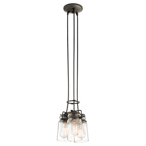 Kichler Pendant from the Brinley range. Brinley 3 Light Pendant  Product Code = KL-BRINLEY3-OZ