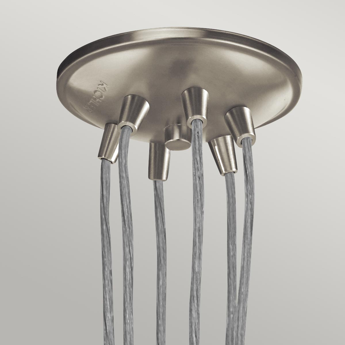 Kichler Pendant from the Brinley range. Brinley 6 Light Pendant Product Code = KL-BRINLEY6-NI