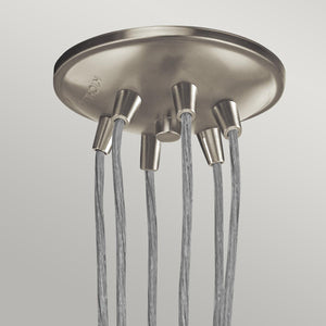 Kichler Pendant from the Brinley range. Brinley 6 Light Pendant Product Code = KL-BRINLEY6-NI