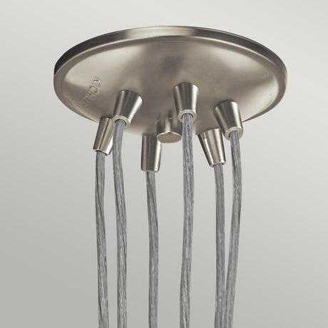 Kichler Pendant from the Brinley range. Brinley 6 Light Pendant Product Code = KL-BRINLEY6-NI