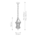 Kichler Pendant from the Calla range. Calla 2 Light Small Pendant Product Code = KL-CALLA-P-S