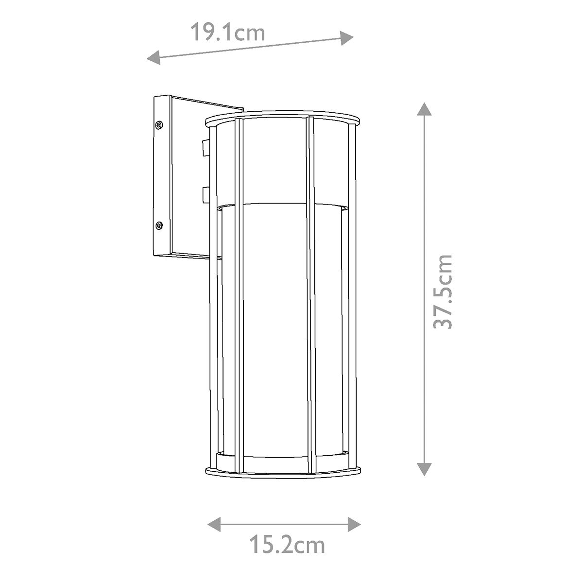 Kichler Camillo 1-light Medium Wall Lantern – SKU KL-CAMILLO-M-PNBR