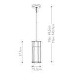 Kichler Camillo 1-light Outdoor Pendant – SKU KL-CAMILLO-P-PNBR