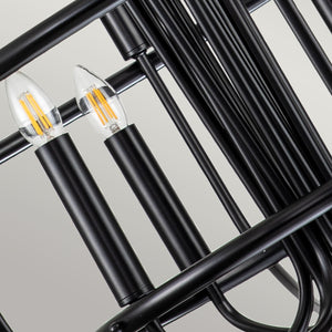Kichler Chandelier from the Capitol Hill range. Capitol Hill 12lt Chandelier Product Code = KL-CAPITOL-HILL12-BLK