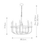 Kichler Chandelier from the Capitol Hill range. Capitol Hill 12-light Chandelier – SKU KL-CAPITOL-HILL12-BLK