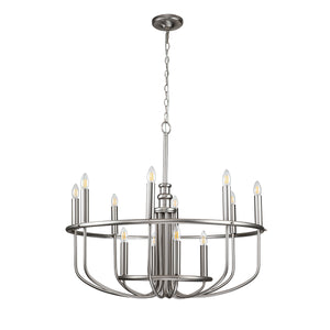 Kichler Chandelier from the Capitol Hill range. Capitol Hill 12lt Chandelier Product Code = KL-CAPITOL-HILL12-BN