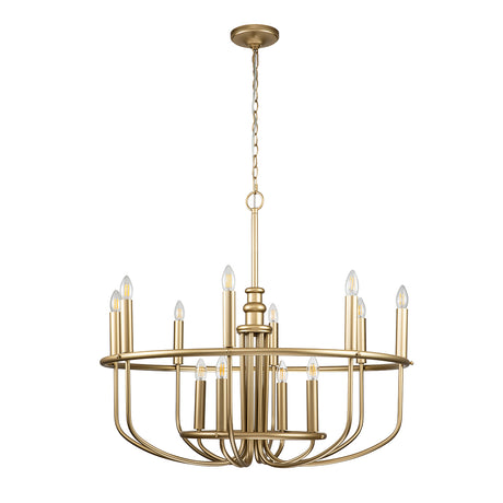 Kichler Chandelier from the Capitol Hill range. Capitol Hill 12lt Chandelier Product Code = KL-CAPITOL-HILL12-PNBR
