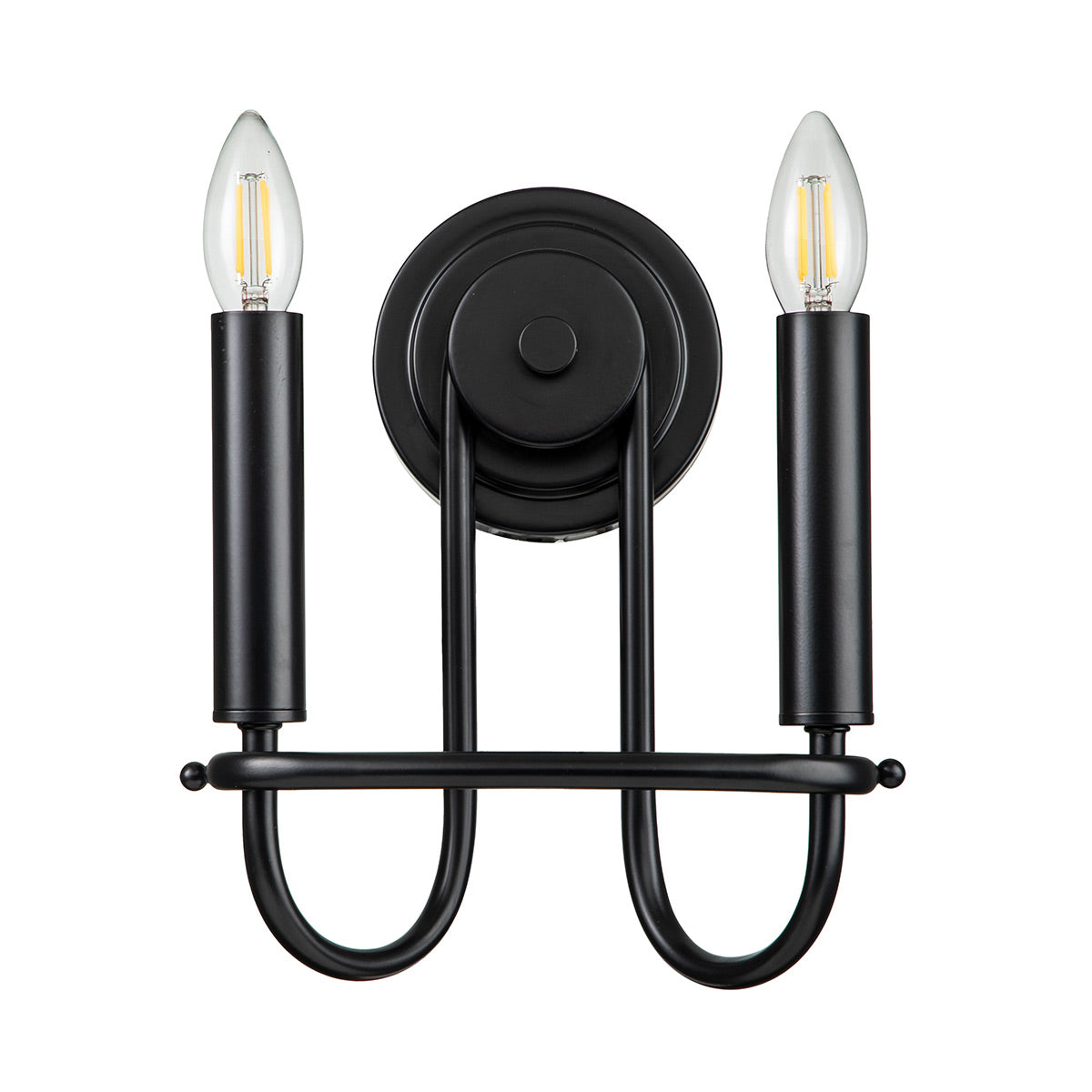 Kichler Wall Light from the Capitol Hill range. Capitol Hill 2lt Wall light Product Code = KL-CAPITOL-HILL2-BLK