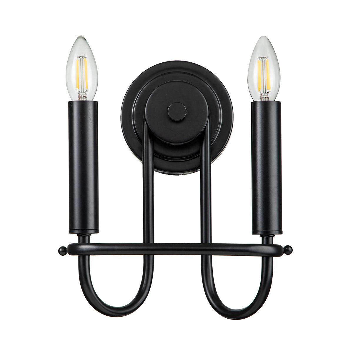 Kichler Wall Light from the Capitol Hill range. Capitol Hill 2lt Wall light Product Code = KL-CAPITOL-HILL2-BLK