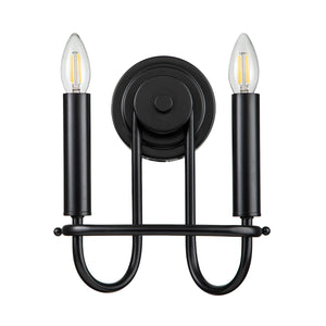 Kichler Wall Light from the Capitol Hill range. Capitol Hill 2lt Wall light Product Code = KL-CAPITOL-HILL2-BLK