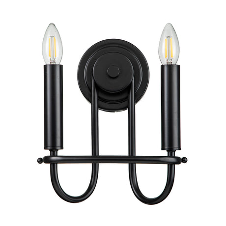 Kichler Wall Light from the Capitol Hill range. Capitol Hill 2lt Wall light Product Code = KL-CAPITOL-HILL2-BLK