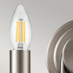 Kichler Wall Light from the Capitol Hill range. Capitol Hill 2lt Wall light Product Code = KL-CAPITOL-HILL2-BN