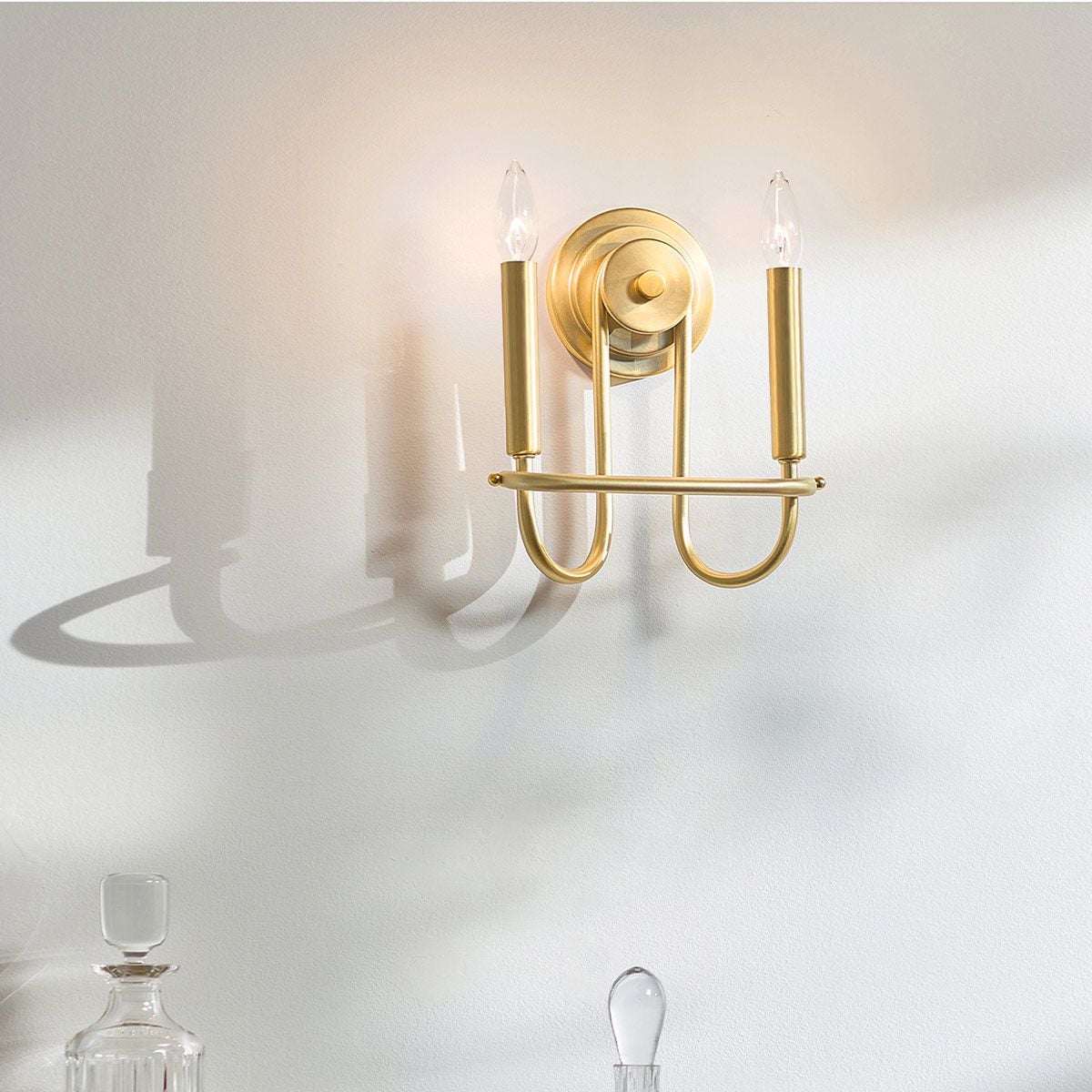 Kichler Wall Light from the Capitol Hill range. Capitol Hill 2-light Wall light – SKU KL-CAPITOL-HILL2-PNBR
