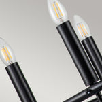 Kichler Chandelier from the Capitol Hill range. Capitol Hill 6lt Chandelier Product Code = KL-CAPITOL-HILL6-BLK