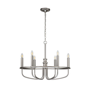 Kichler Chandelier from the Capitol Hill range. Capitol Hill 6lt Chandelier Product Code = KL-CAPITOL-HILL6-BN