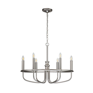Kichler Chandelier from the Capitol Hill range. Capitol Hill 6lt Chandelier Product Code = KL-CAPITOL-HILL6-BN