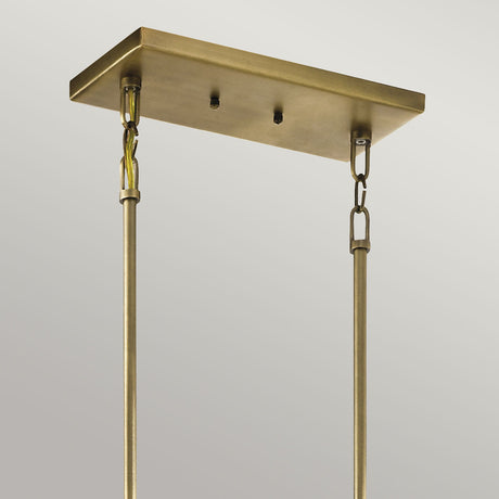 Kichler Chandelier from the Cayden range. Cayden 6 Light Linear Chandelier  Product Code = KL-CAYDEN-ISLE