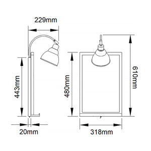 Kichler Wall Light from the Chalkboard range. Chalkboard 1 Light Wall Light Product Code = KL-CHALKBOARD-WL