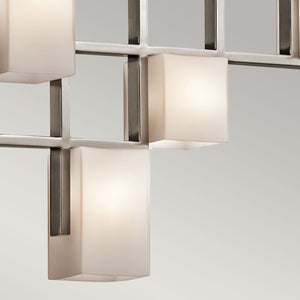 Kichler Chandelier from the City Lights range. City Lights 7 Light Linear Chandelier Product Code = KL-CITY-LIGHTS7B