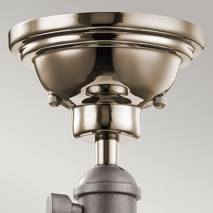 Kichler Pendant from the Cobson range. Cobson 1 Light Mini Pendant - Polished Nickel Product Code = KL-COBSON-MP-PN
