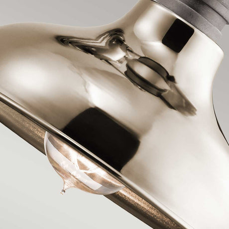 Kichler Wall Light from the Cobson range. Cobson 1 Light Wall Light - Polished Nickel Product Code = KL-COBSON1-PN