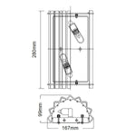 Kichler Wall Light from the Crystal Skye range. Crystal Skye 2 Light Wall Light – SKU KL-CRYSTAL-SKYE2