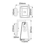 Kichler Outdoor Wall Light from the Delison range. Delison 1 Light Wall Lantern - Medium – SKU KL-DELISON-M-RZ