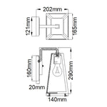 Kichler Outdoor Wall Light from the Delison range. Delison 1 Light Wall Lantern - Small – SKU KL-DELISON-S-RZ