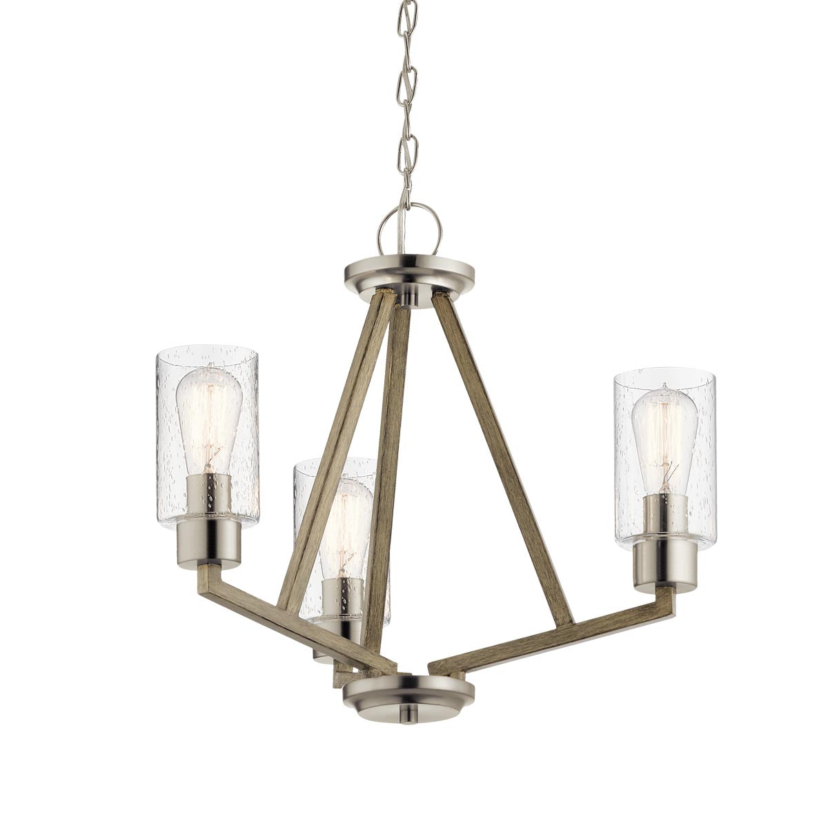 Kichler Chandelier from the Deryn range. Deryn 3 Light Chandelier Product Code = KL-DERYN3-DAG