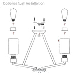 Kichler Chandelier from the Deryn range. Deryn 3 Light Chandelier – SKU KL-DERYN3-DAG
