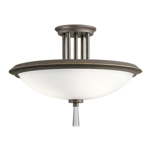 Kichler Ceiling Semi-Flush from the Dreyfus range. Dreyfus 3 Light Semi-Flush Product Code = KL-DREYFUS-SFOZ