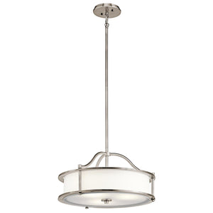 Kichler Pendant from the Emory range. Emory 3 Light Pendant/Semi-Flush Product Code = KL-EMORY-P-S-CLP