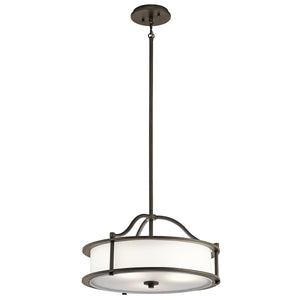 Kichler Pendant from the Emory range. Emory 3 Light Pendant/Semi-Flush Product Code = KL-EMORY-P-S-OZ