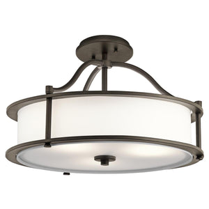 Kichler Pendant from the Emory range. Emory 3 Light Pendant/Semi-Flush Product Code = KL-EMORY-P-S-OZ
