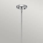 Kichler Pendant from the Everly range. Everly 1 Light Medium Pendant Product Code = KL-EVERLY-P-M-CH