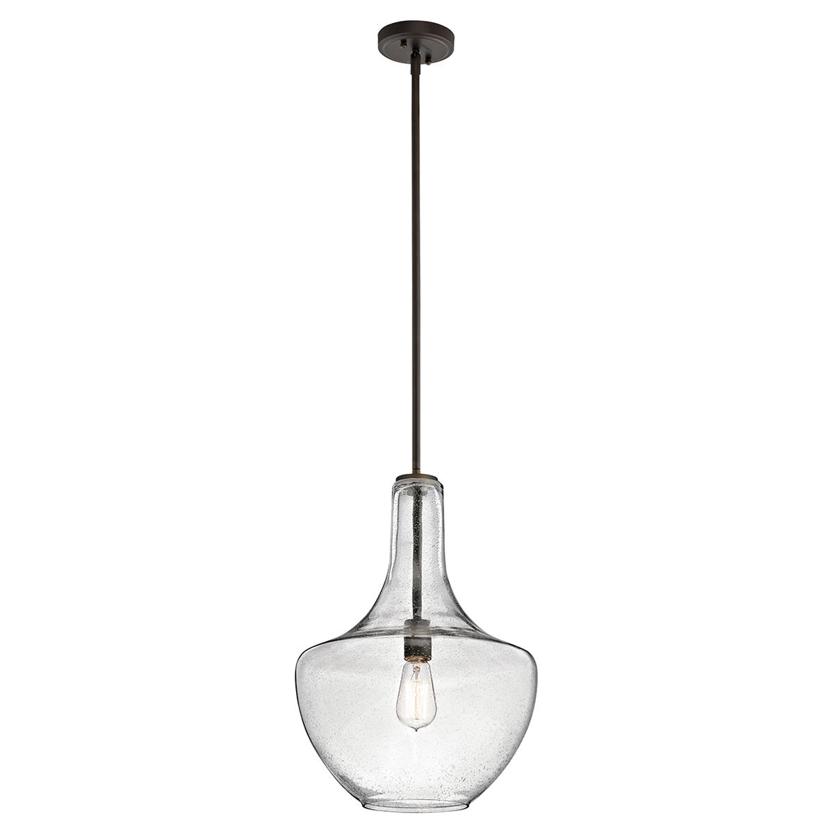 Kichler Pendant from the Everly range. Everly 1 Light Medium Pendant Product Code = KL-EVERLY-P-M-OZ